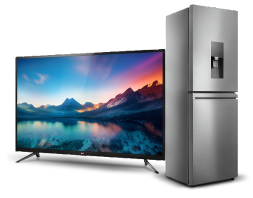 Television and refrigerator