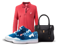 Shirt, sneakers and handbag