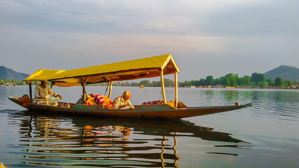 Dal Lake of Kashmir in summer in India