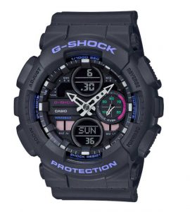 Bold and gallant are the few terms to describe this brilliant black analog watch for men.