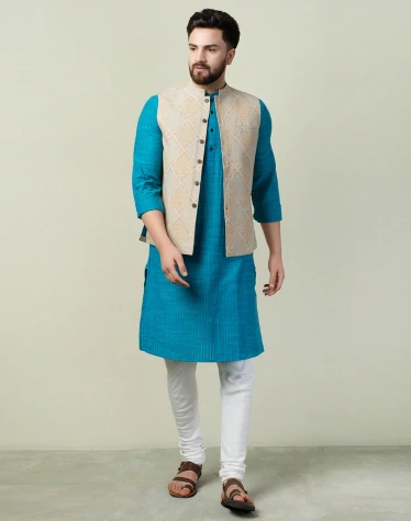 A classic Nehru vest is one of the top men's vest sty;les