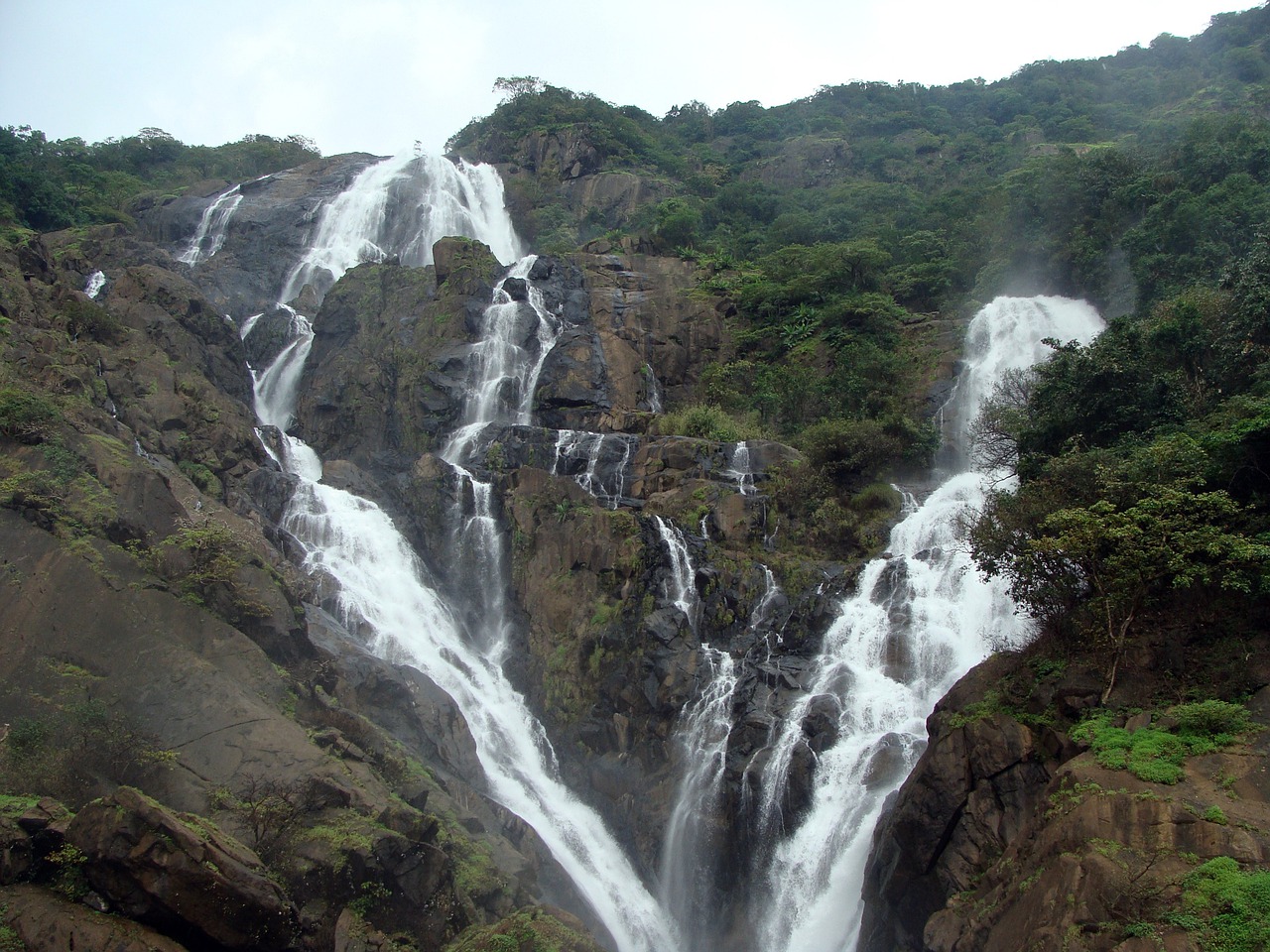 Dudhsagar Falls is one of the best tourist places in Goa