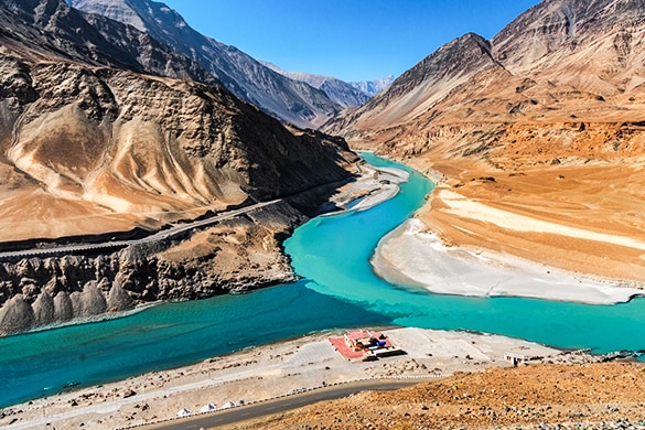 Leh Ladakh, one of the best places to visit with family in India, boasts of some of the most spectacular views in India